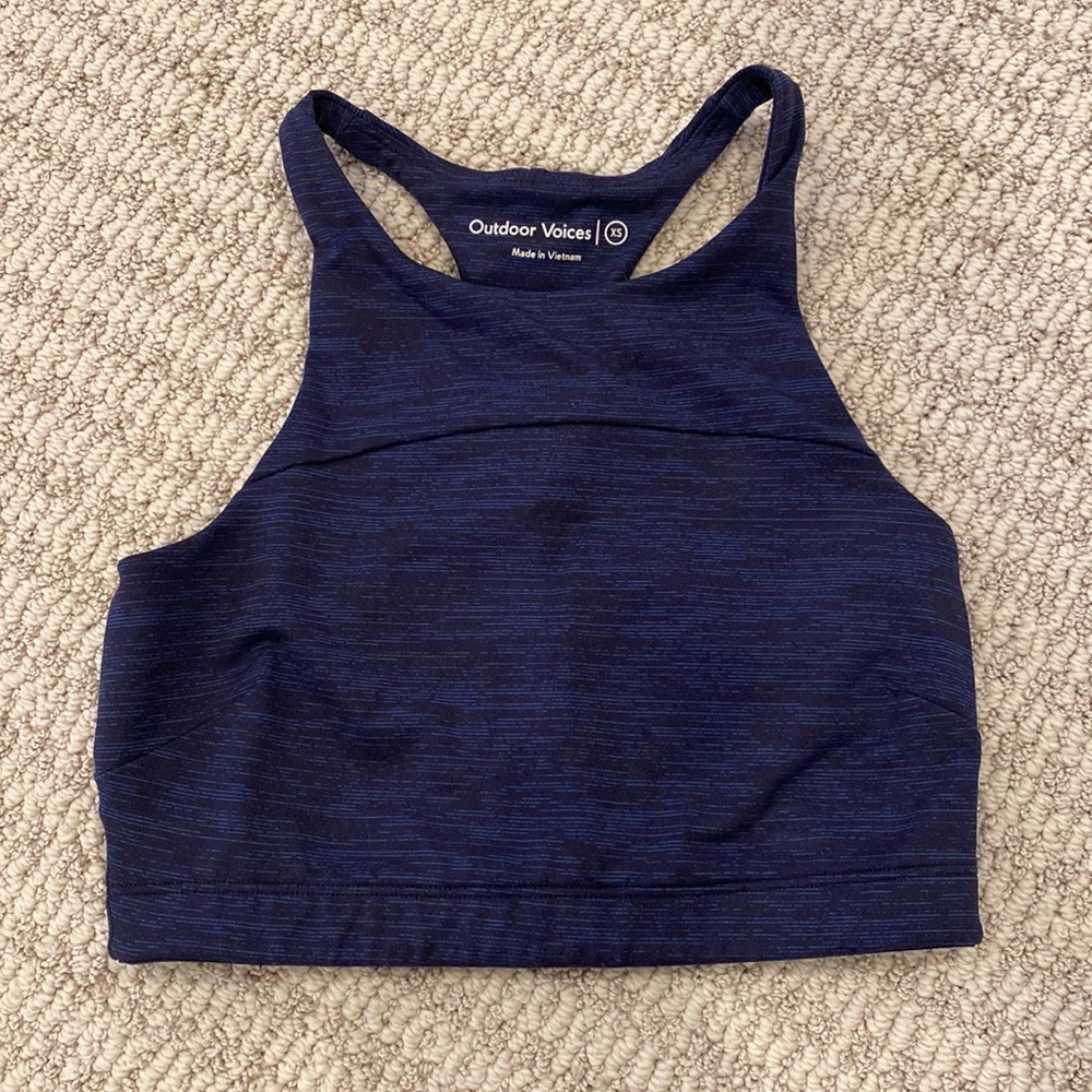 Blue Outdoor Voices Sports bra